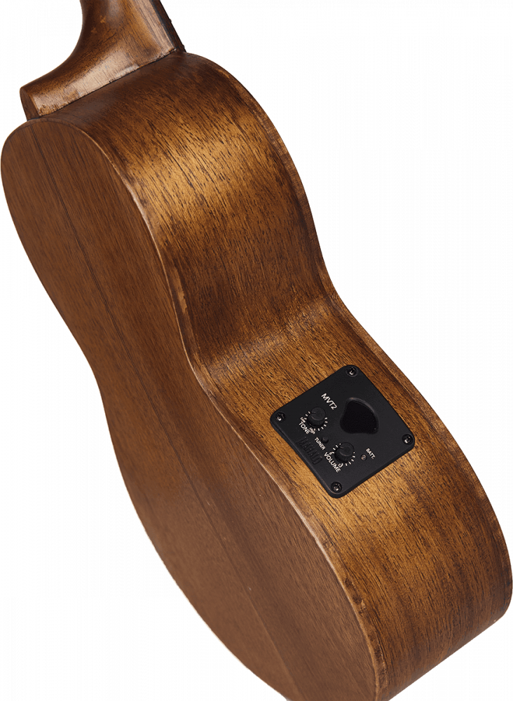 Mahalo Master Series MM4E - Ukulélé Baryton Électro Table Cèdre Massi