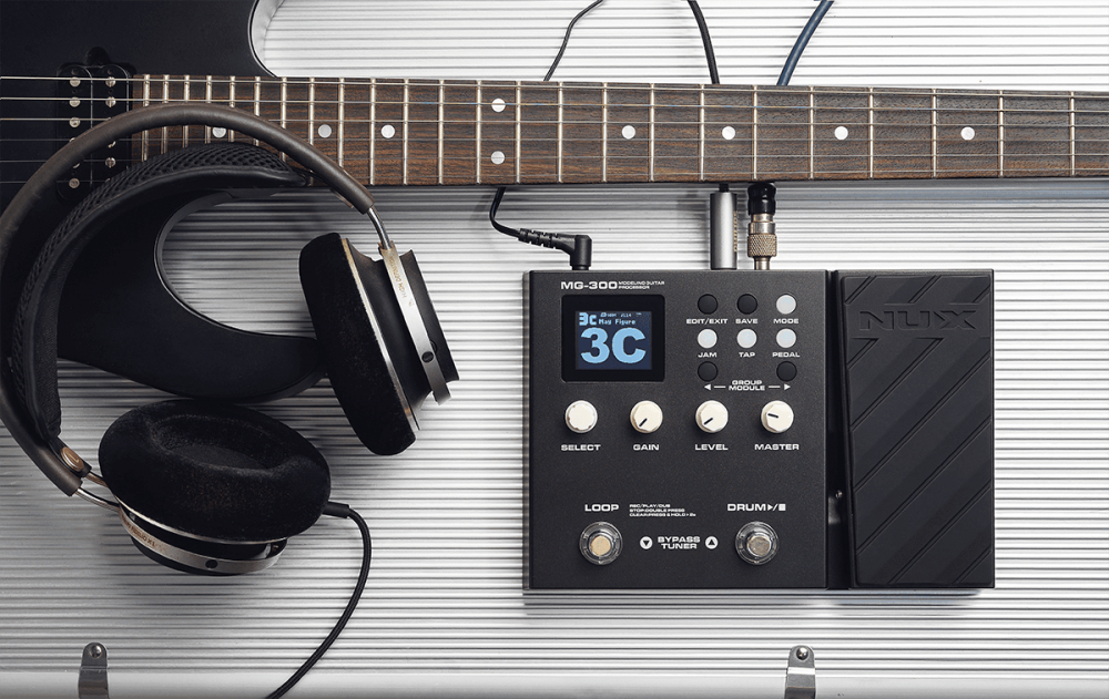NUX MG300-MK2 - Multi-Effet Guitare/Basse/Acoustique avec Modélisation & Looper