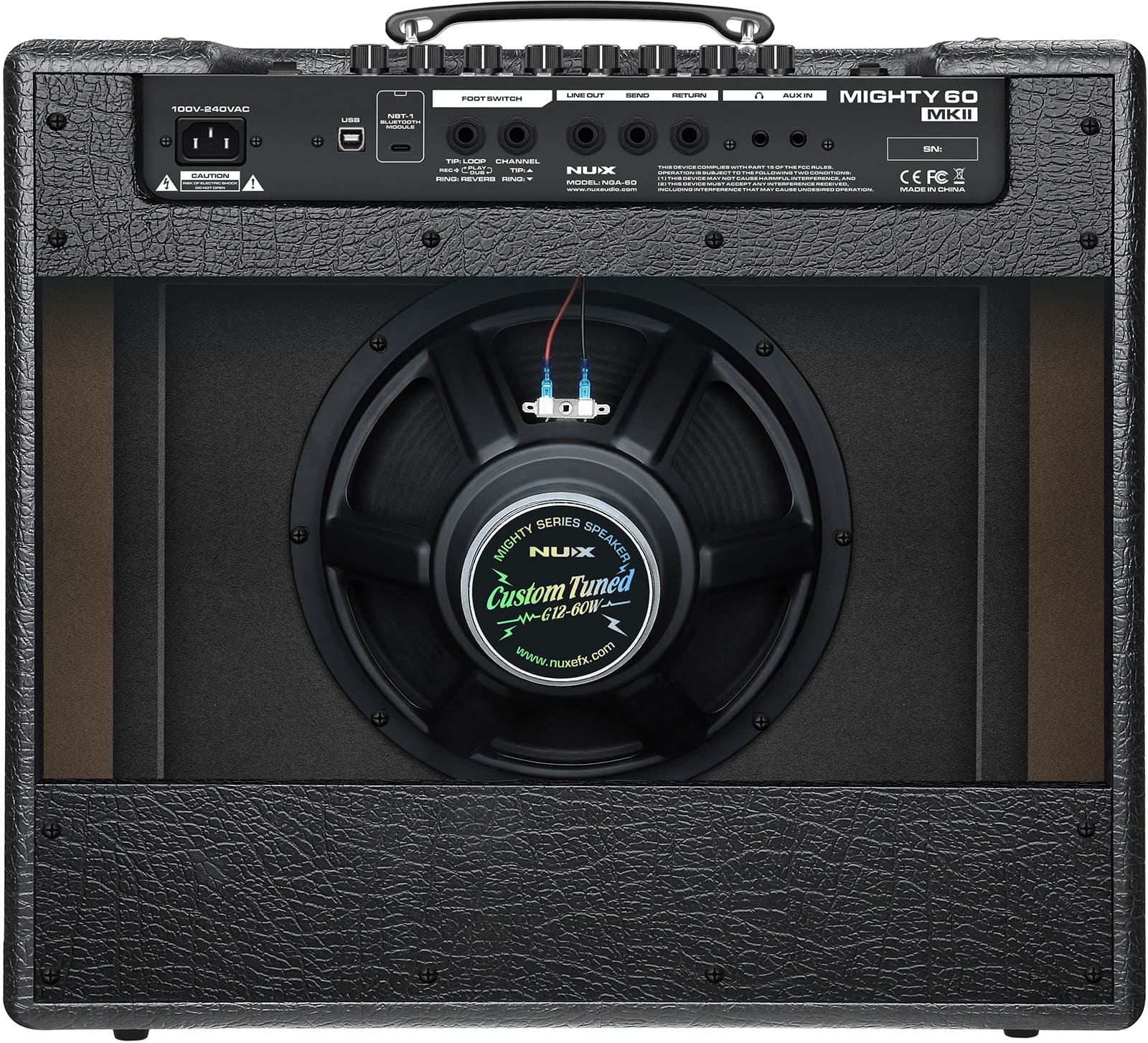 NUX Mighty 60 MK2 - Ampli Guitare 60W - Bluetooth