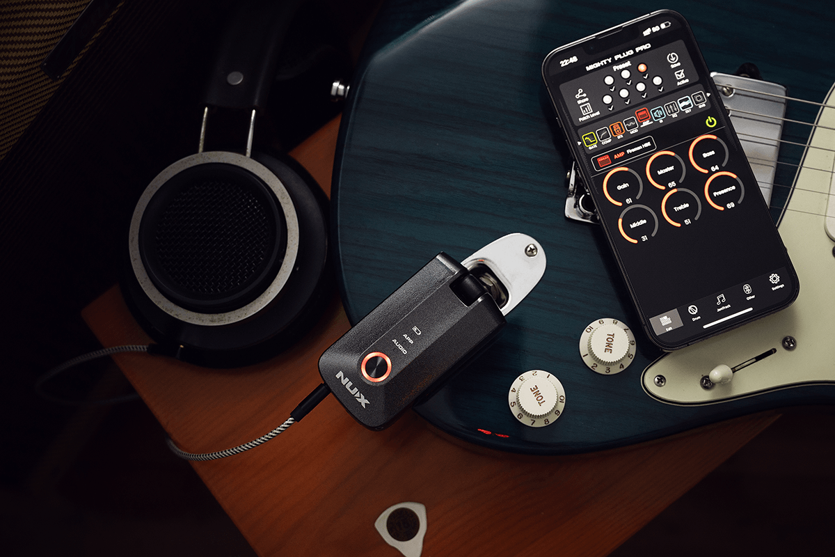 NUX Mighty Plug Pro - Ampli Casque Guitare-Basse avec Interface Audio - BT