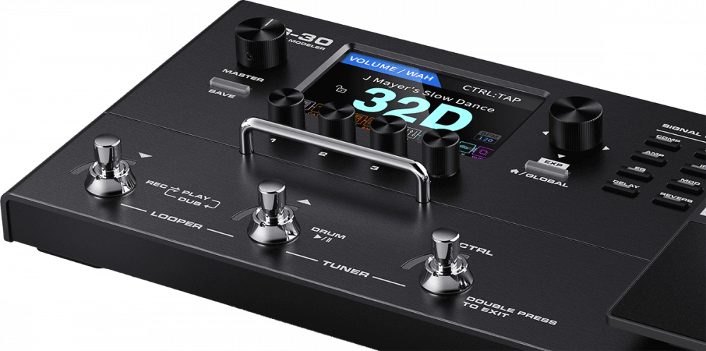 Nux MG30 - Multi-Effets Guitare avec IR, Looper & Boîte à Rythmes