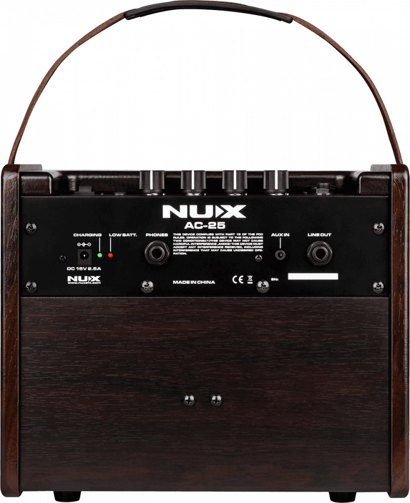 Nux AC-25 - Amplificateur Nomade pour Guitare Électro-Acoustique