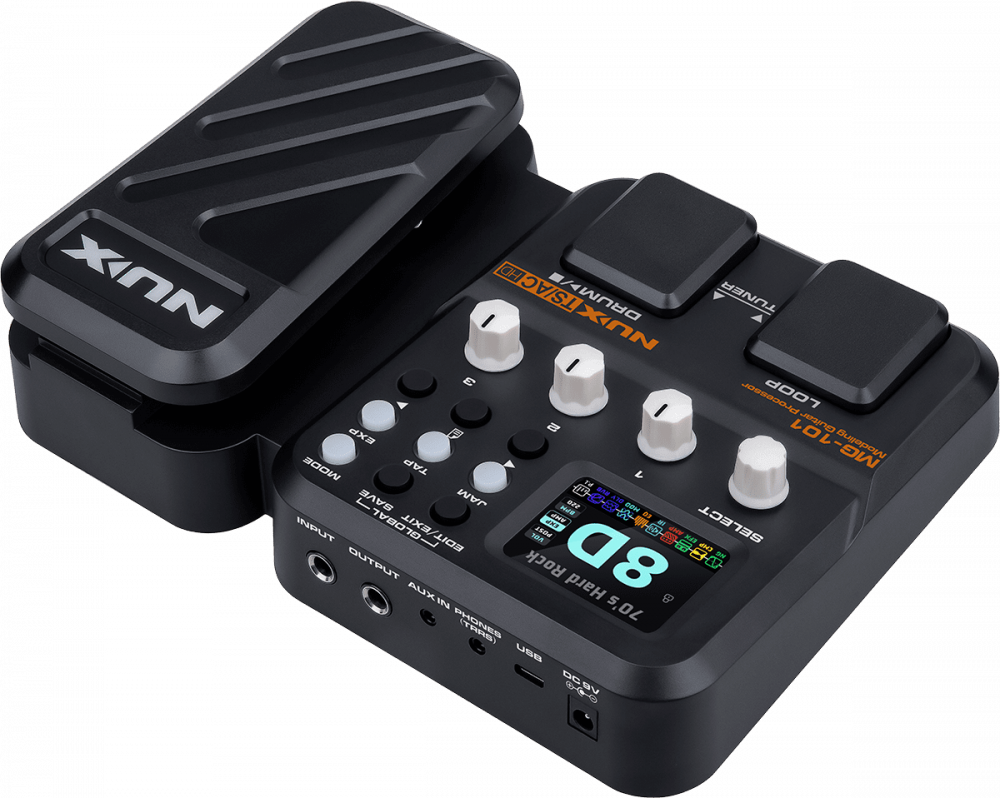 Nux MG101 - Multi-Effet Guitare avec Looper, Boîte à Rythmes & USB-C