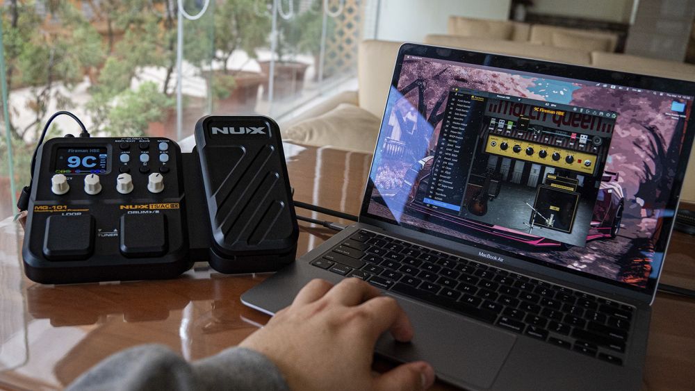 Nux MG101 - Multi-Effet Guitare avec Looper, Boîte à Rythmes & USB-C