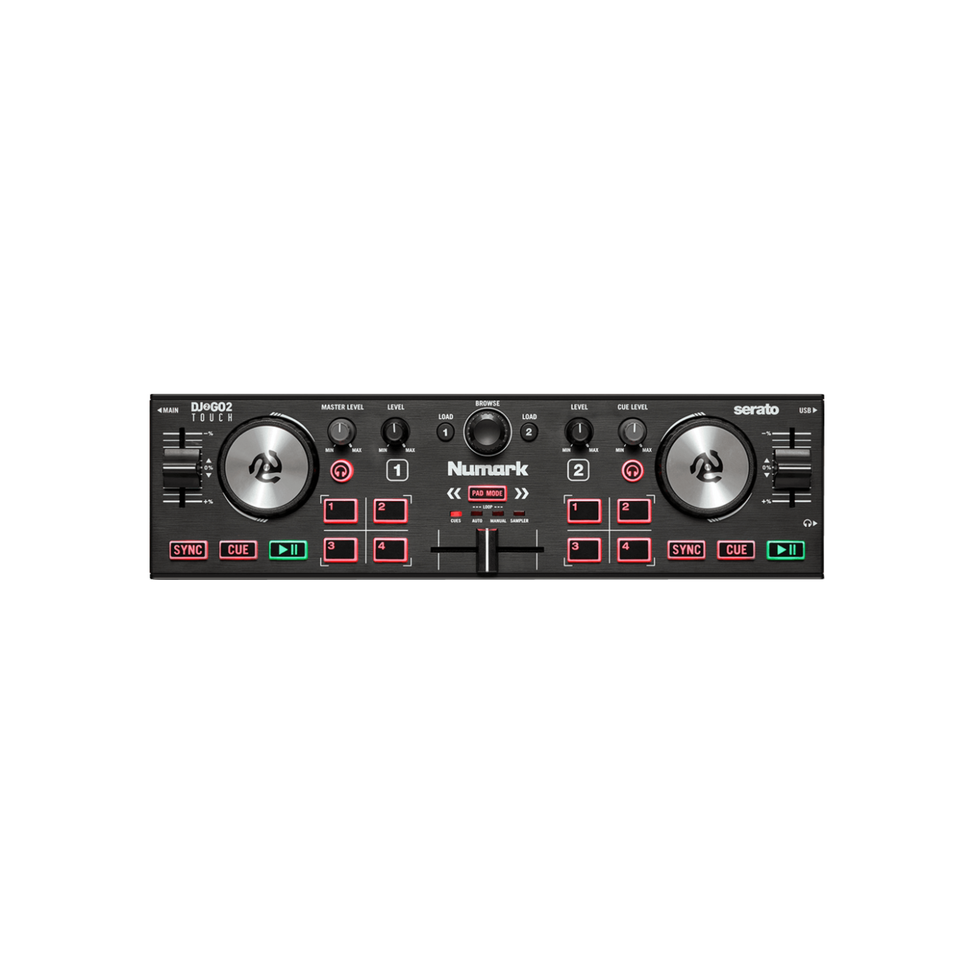Platine DJ Numark DJ2GO2 Touch