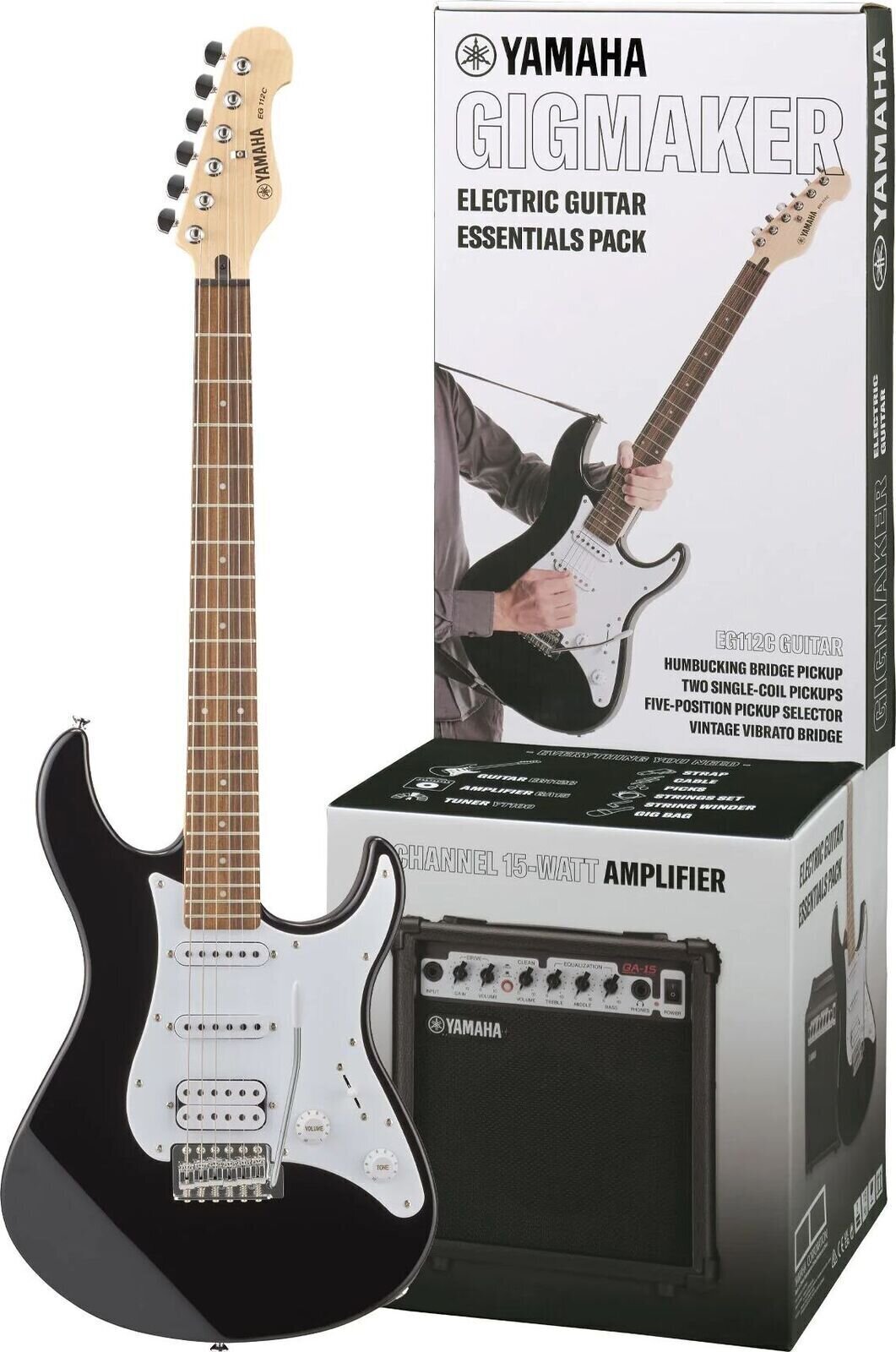 Yamaha EG 112 GPII HII Black - Kit Guitare Électrique Complet pour Débutants