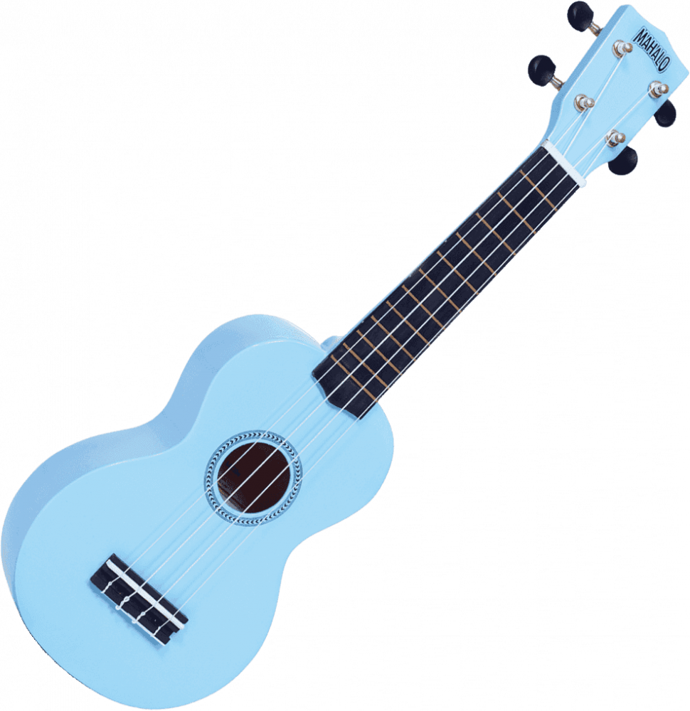 Ukulélé Soprano Mahalo Rainbow Light Blue + Housse.
