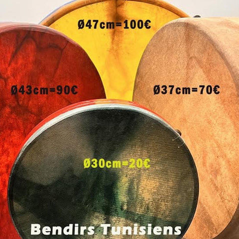 Copie de Bendir traditionnel BTSET 4 Pack  4 BENDIRS