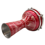 Darbuka Turque Rouge Gravé VTD2035E Red - SOLISTOS
